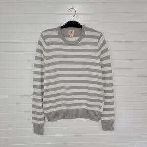 Brooks Brothers Size Medium Sweater Striped Crew Neck Modern Minimalist Preppy